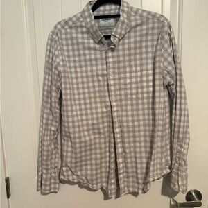 Men's Gray Checkered Shirt